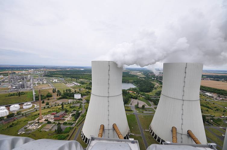 Das Braunkohlekraftwerk Lippendorf