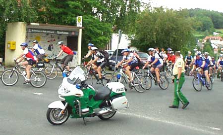 Radler bei der BR-Radltour in Hainbronn