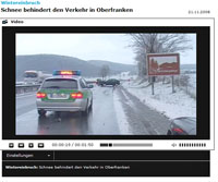 Video Wintereinbruch in Oberfranken - Quelle BR