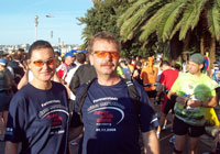 Am Start beim Marathon Nizza-Cannes