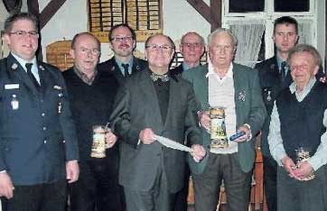 Die Geehrten der Hainbronner Feuerwehr