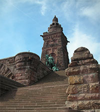 Das Kyffhäuser-Denkmal mit dem berühmten Reiterstandbild